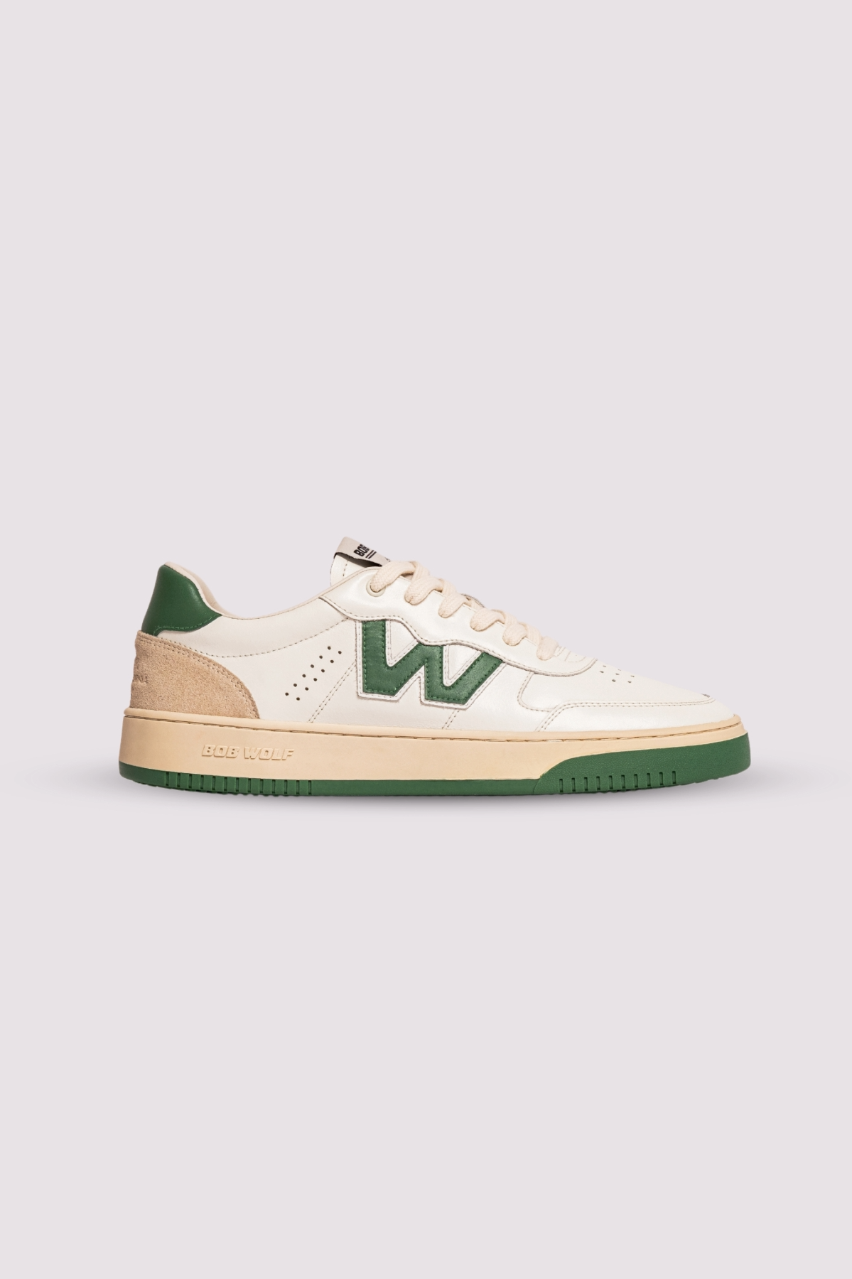 Legacy green leather with suede